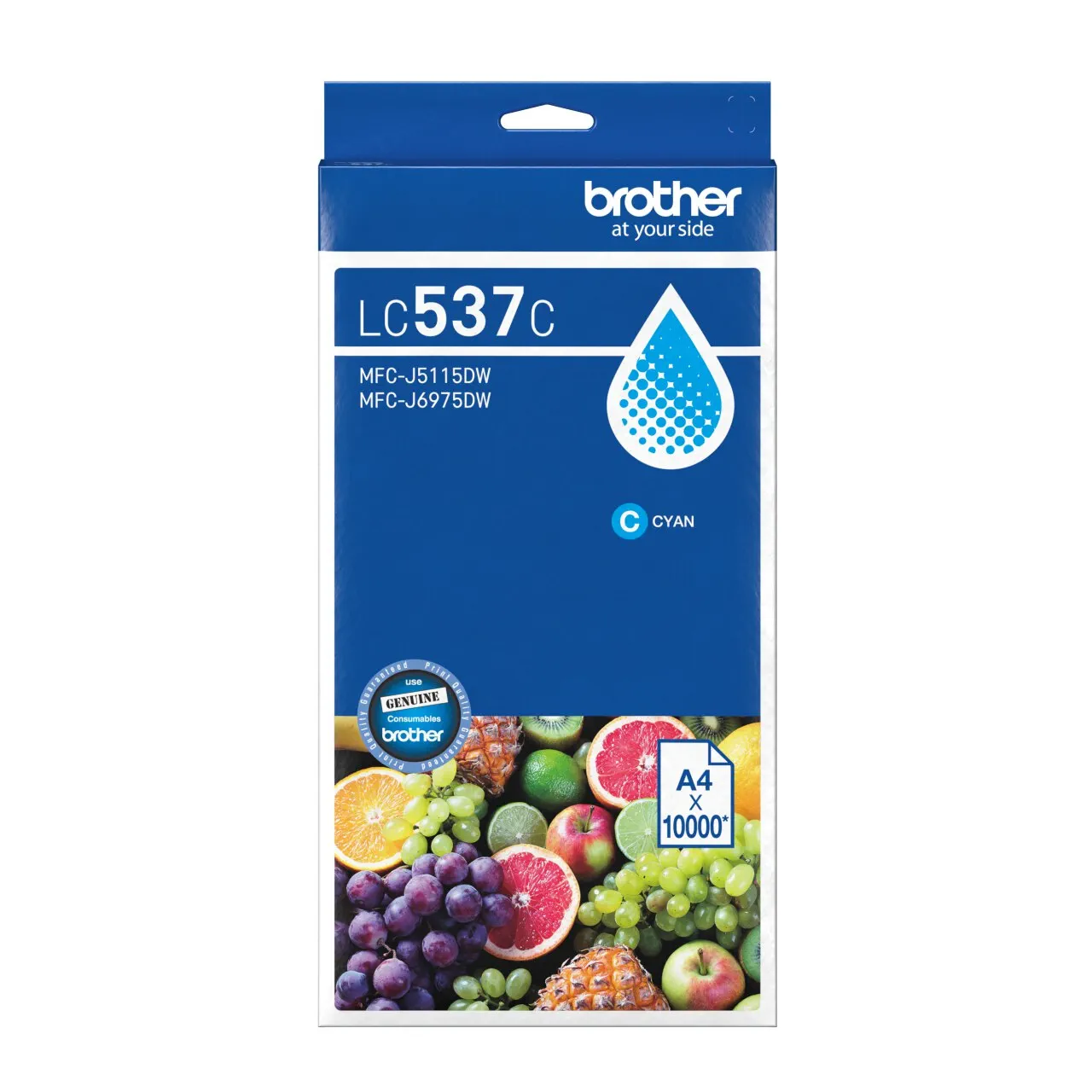 Brother LC537C Genuine Ink Cartridge 1