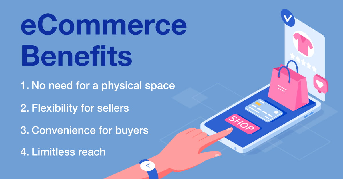eCommerce benefits infographic
