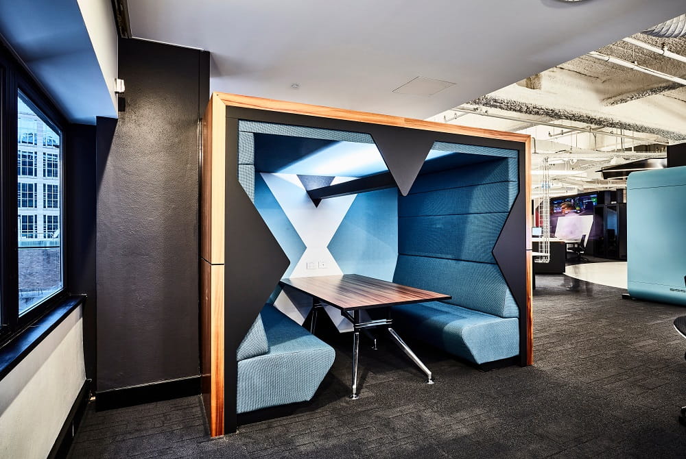 Office pods are essentially semi-private booths