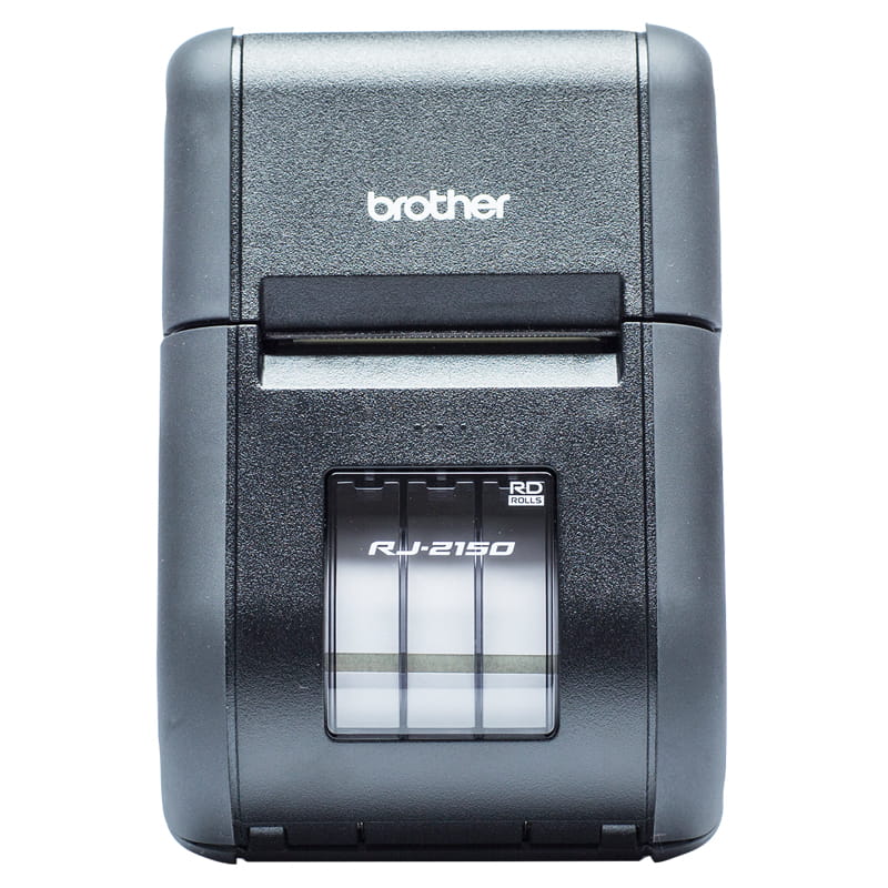 portable printer brother rj-2150 facing forward