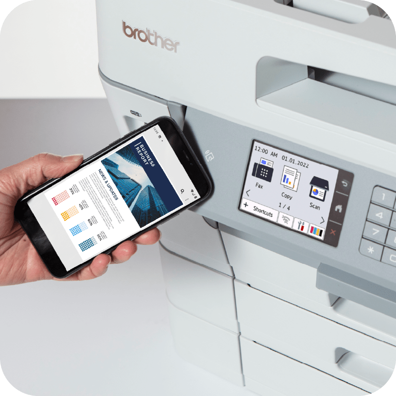 phone connecting to inkvestment printer