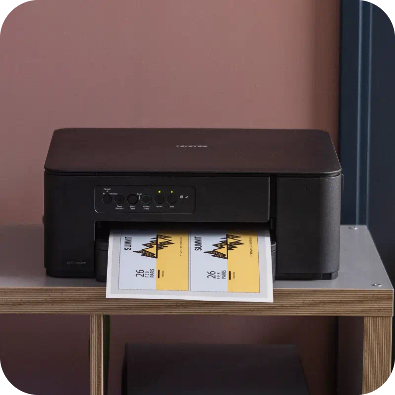 DCP-J1260W sitting on a desk