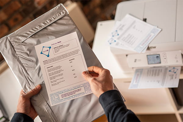 A5 delivery notice print-out