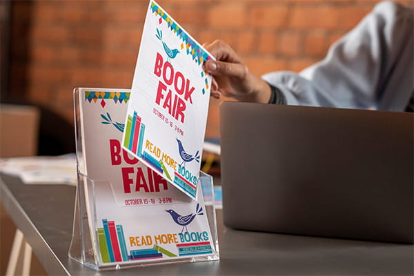 A5 book fair print-outs