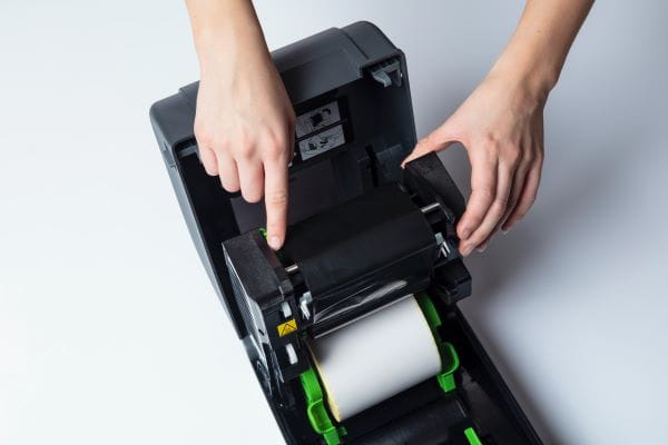 brother td label printer opened