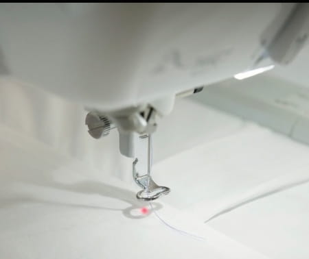 Image of the laser guide for Perfect positioning on the Brother embroidery machine