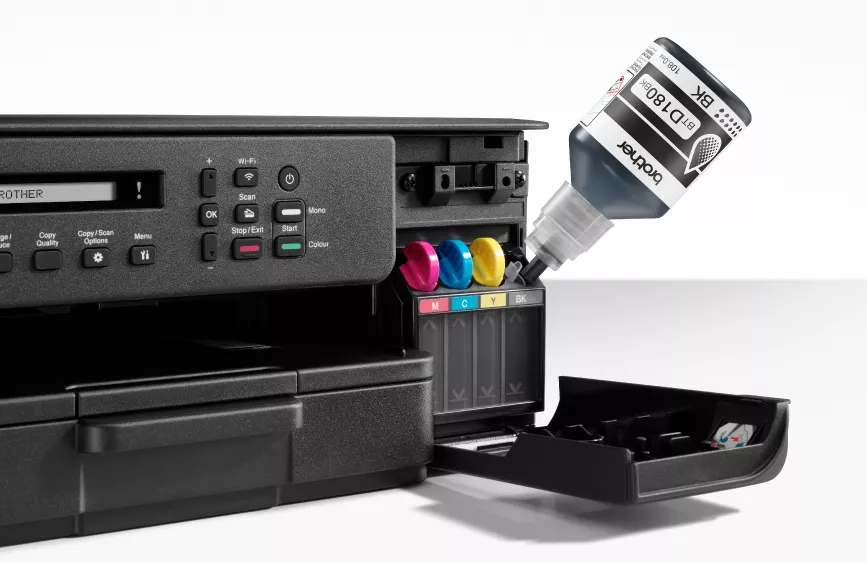 Refilling ink on the Brother DCP-T580DW