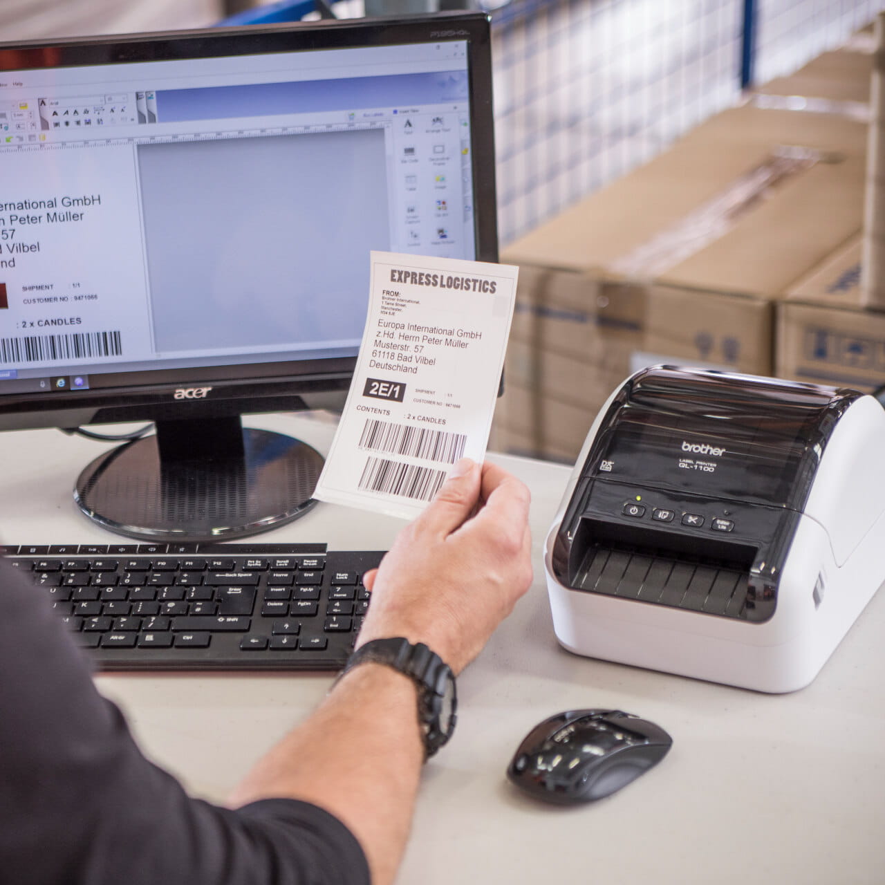 Brother DK-11247 Genuine Label Printer (Label Maker) Roll 4