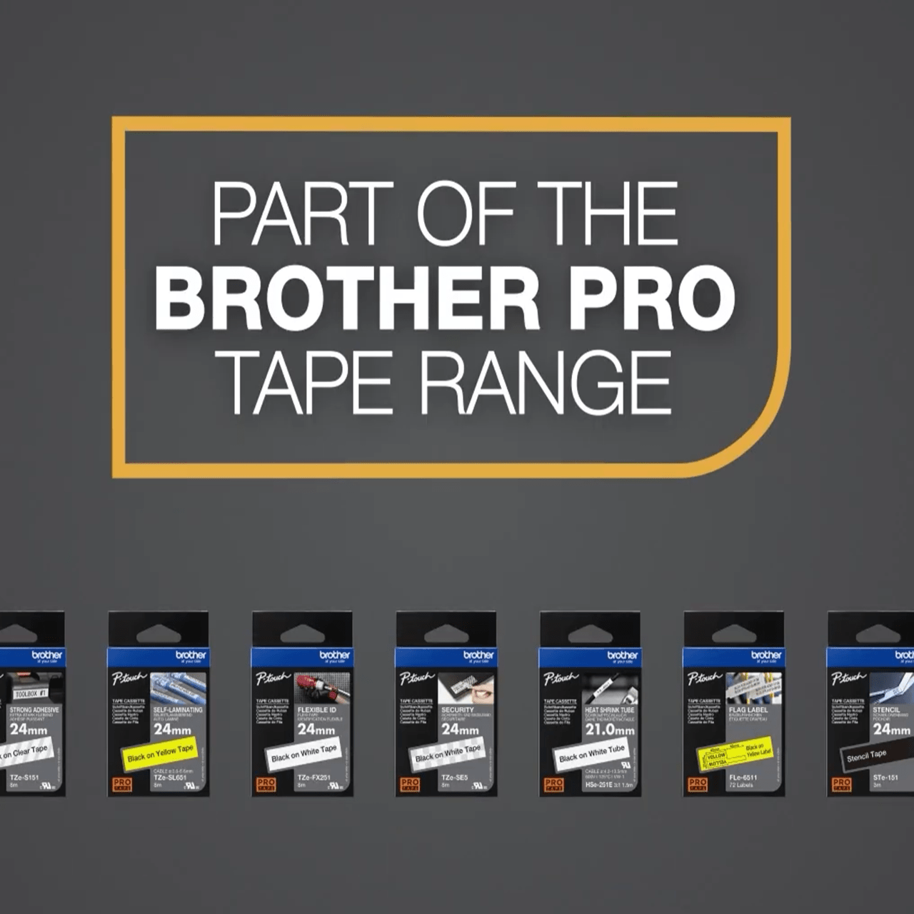 Brother HSe-611E Genuine Label Printer (Label Maker) Tape 3