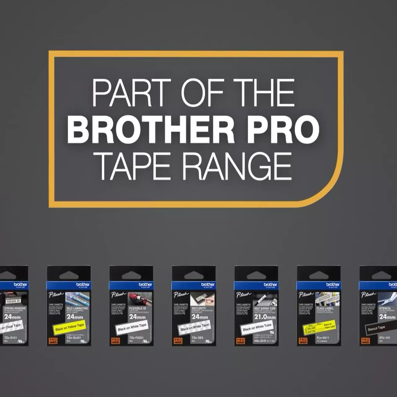 Brother HSe-611E Genuine Label Printer (Label Maker) Tape 3