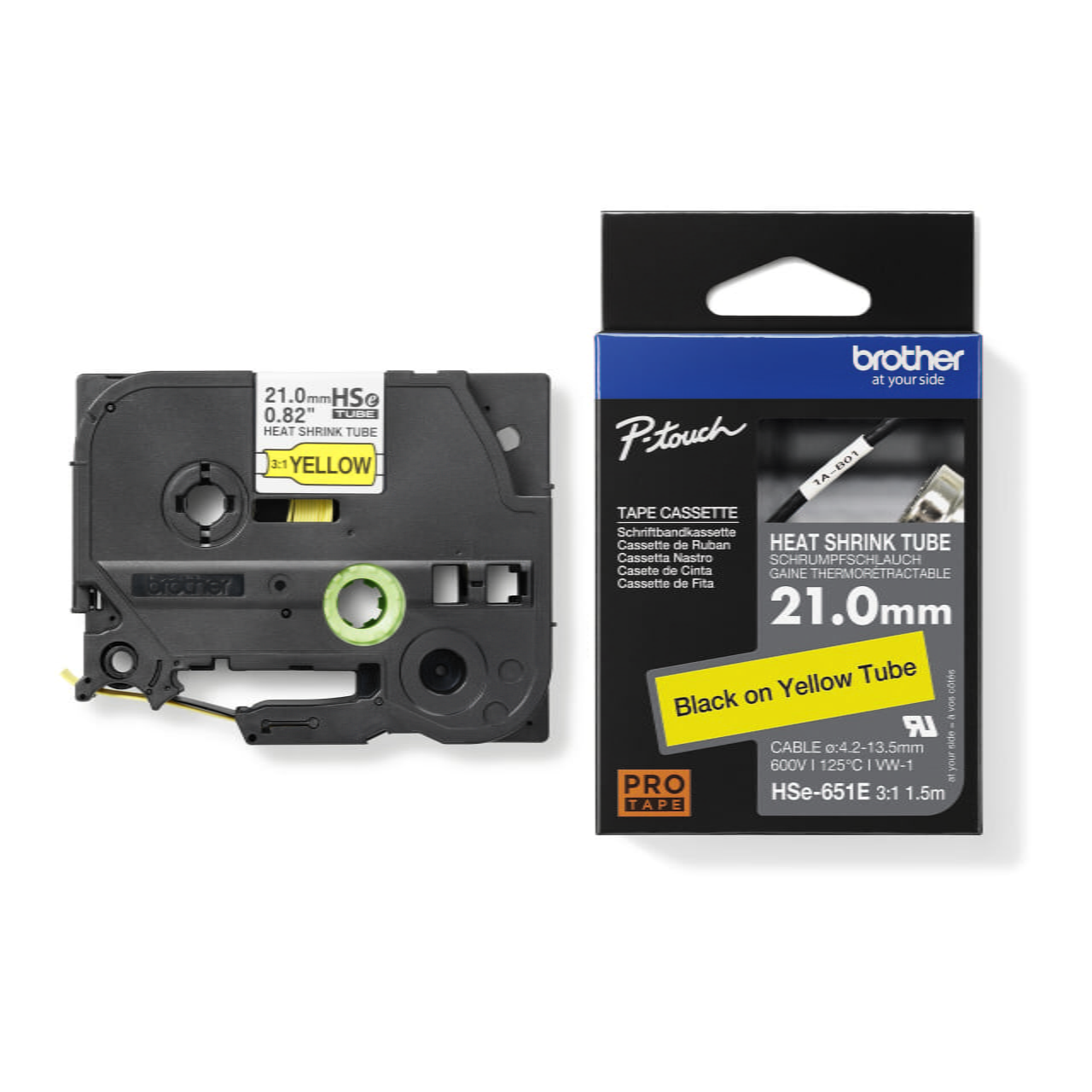 Brother HSe-651E Genuine Label Printer (Label Maker) Tape 2