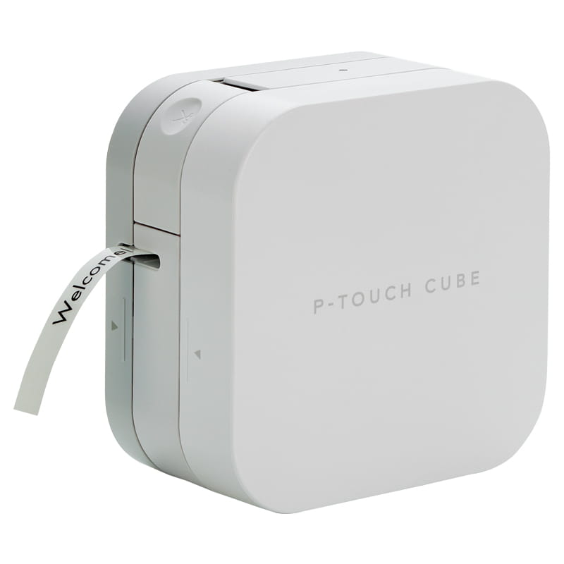 brother p-touch cube pt-p300bt printing a label