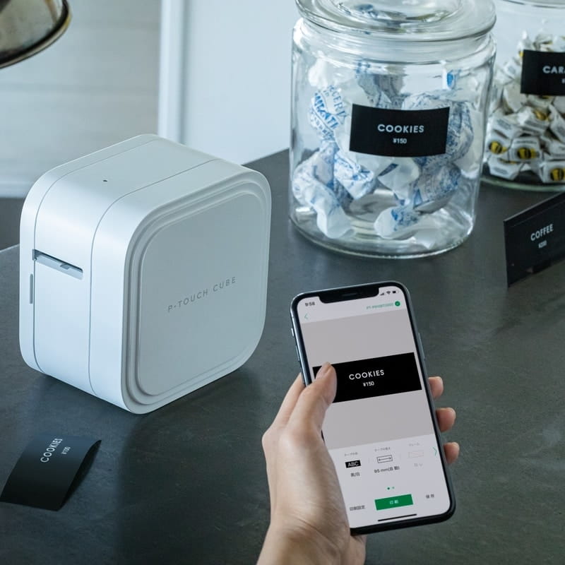 portable label printer p-touch cube pro pt-p910bt