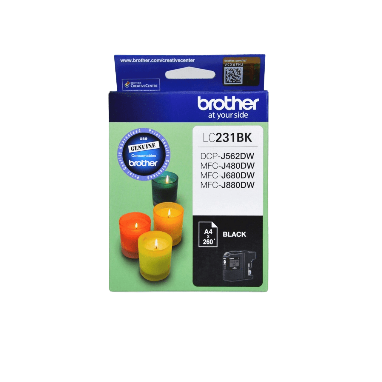 Brother LC231BK Genuine Ink Cartridge 1