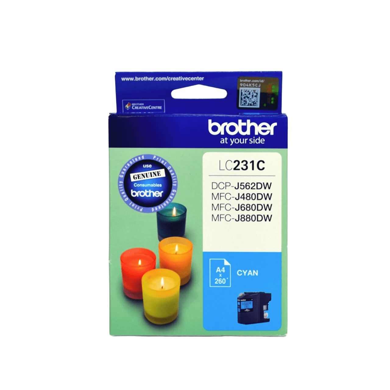 Brother LC231C Genuine Ink Cartridge 1