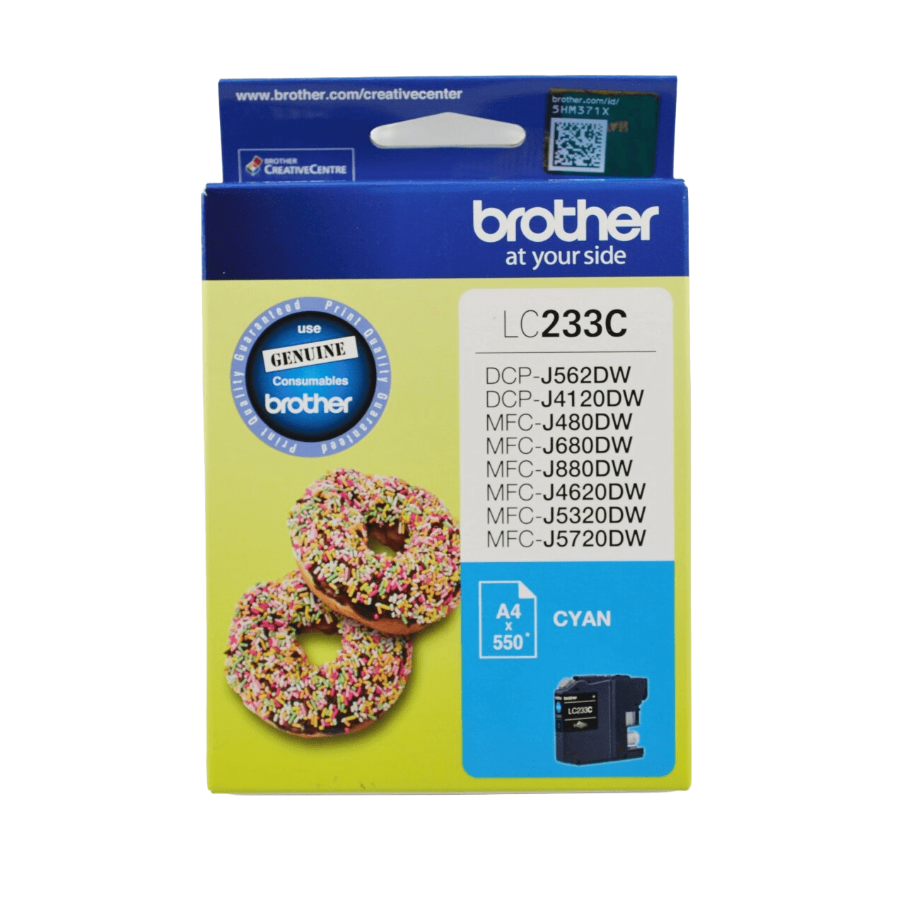 Brother LC233C Genuine Ink Cartridge 1