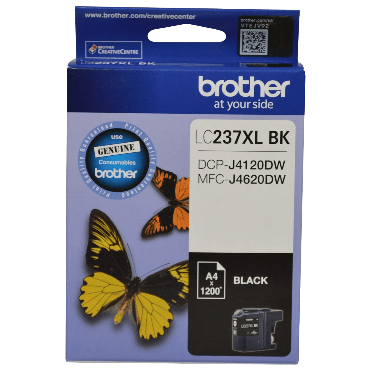 Brother LC237XLBK Genuine Ink Cartridge 1