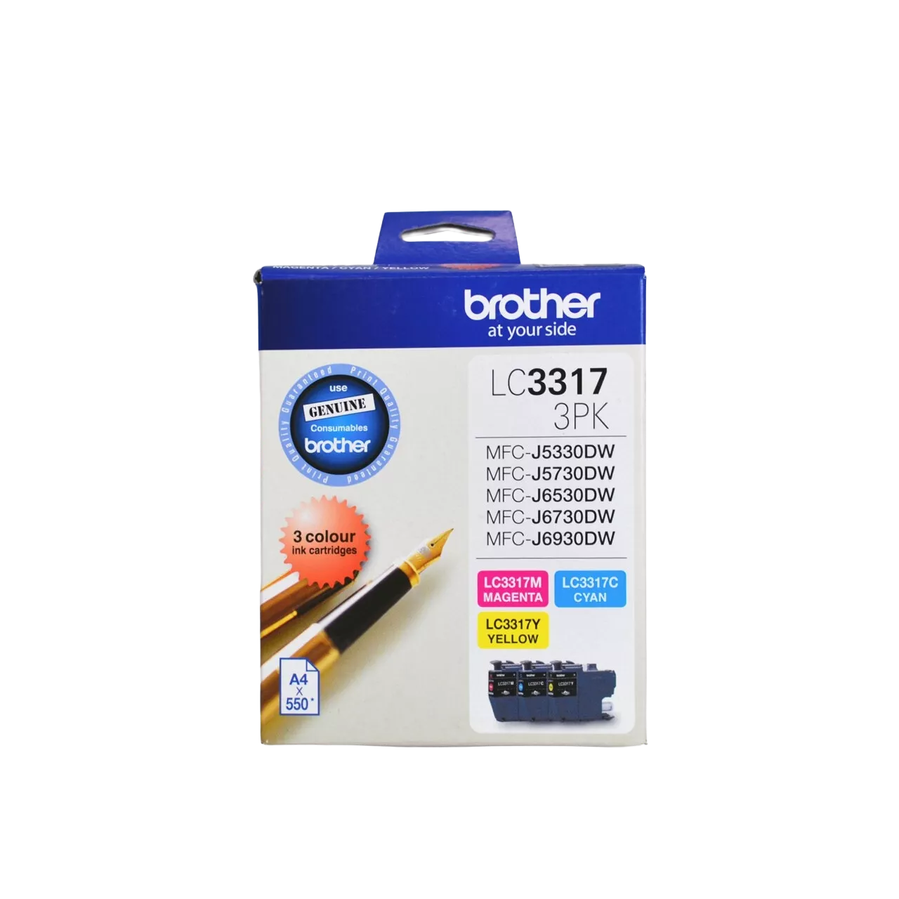 Brother LC3317-3PK Genuine Ink Cartridge 1