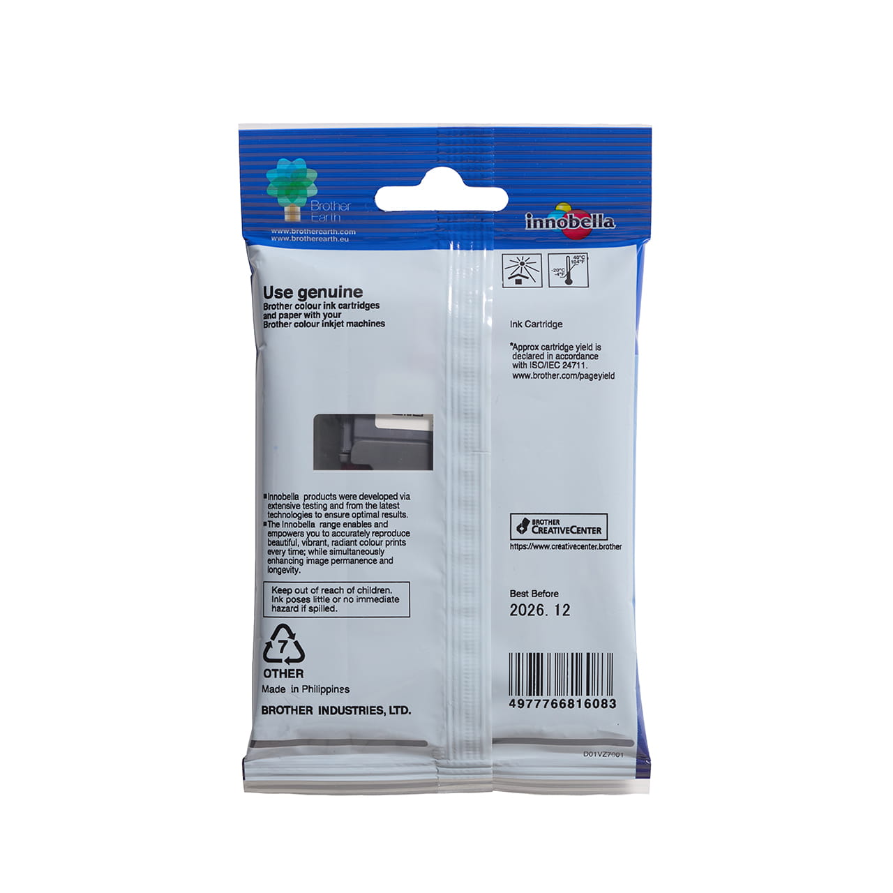 magenta standard yield ink cartridge LC432M package back