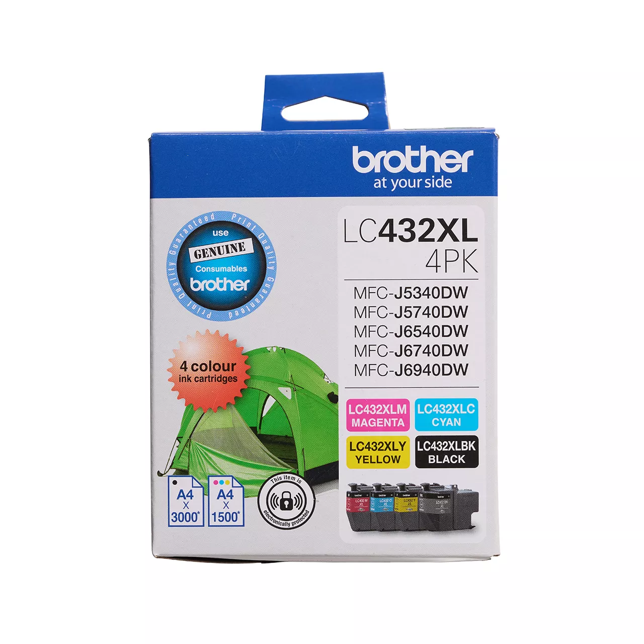LC432XL-4PKS Genuine 4 Colour Ink Cartridge Value Pack | Brother