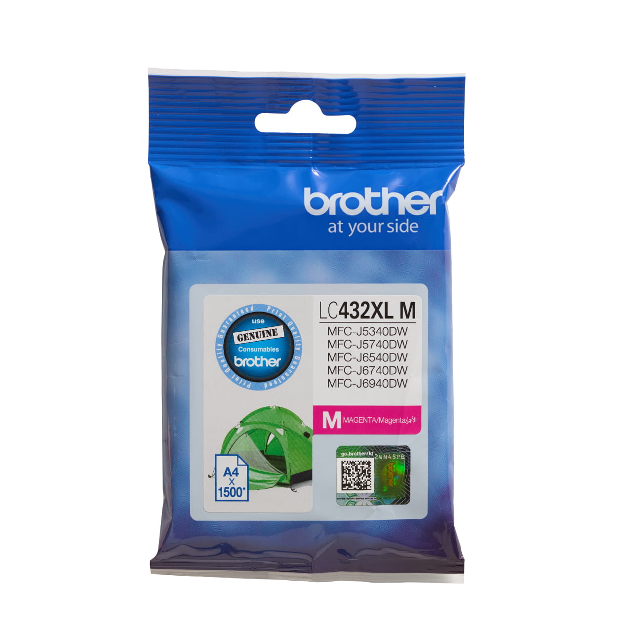 magenta high yield ink cartridge LC432XLM package front