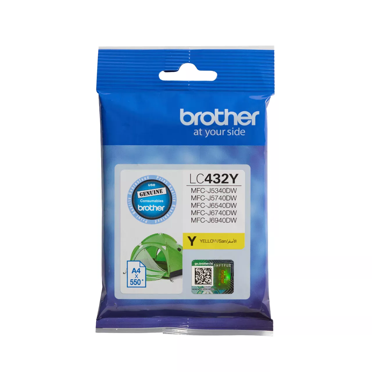 yellow standard yield ink cartridge LC432Y package front