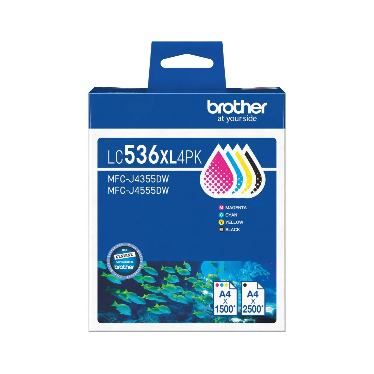 Brother LC536XL-4PK Genuine Ink Cartridge 1