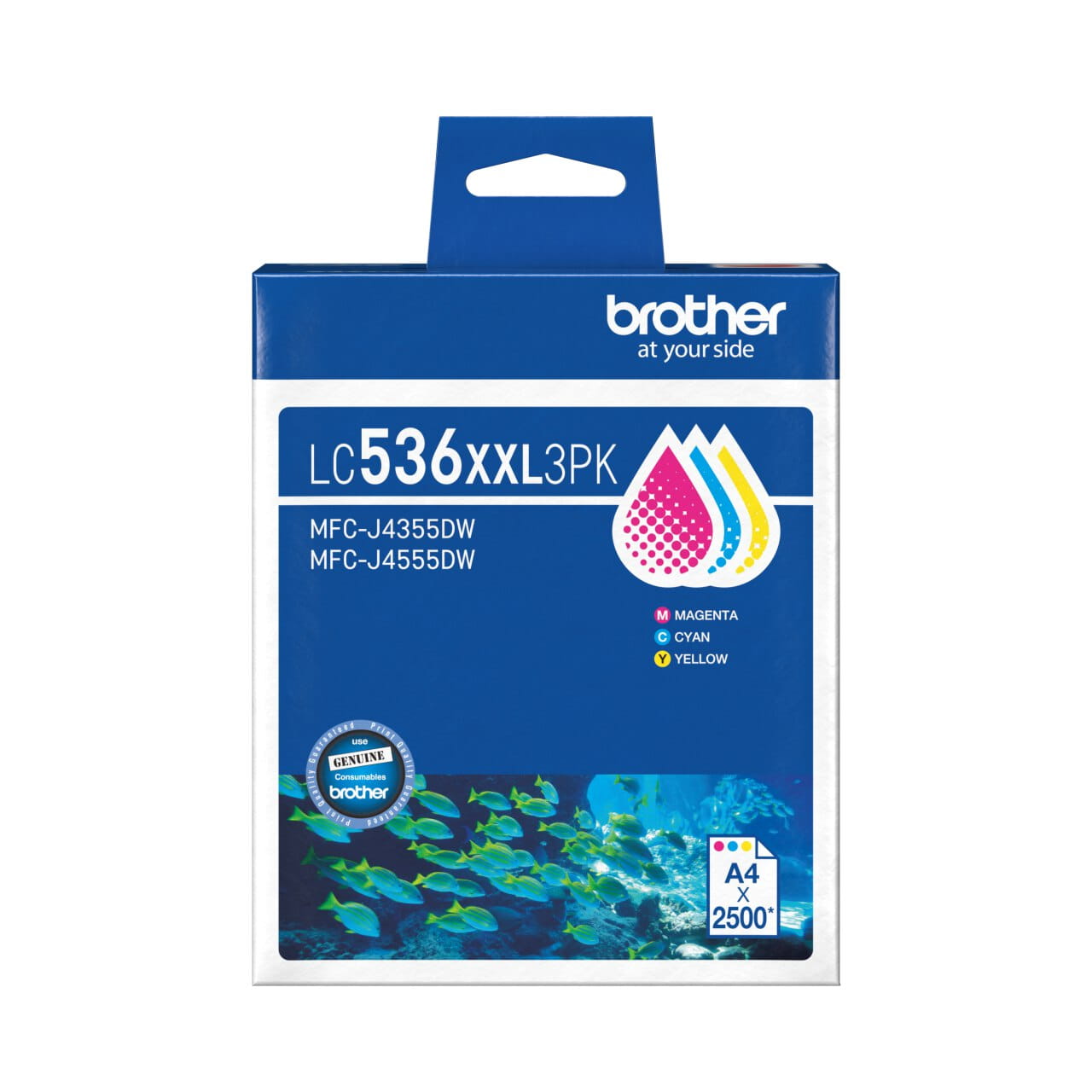 Brother LC536XXL-3PK Genuine Ink Cartridge 1
