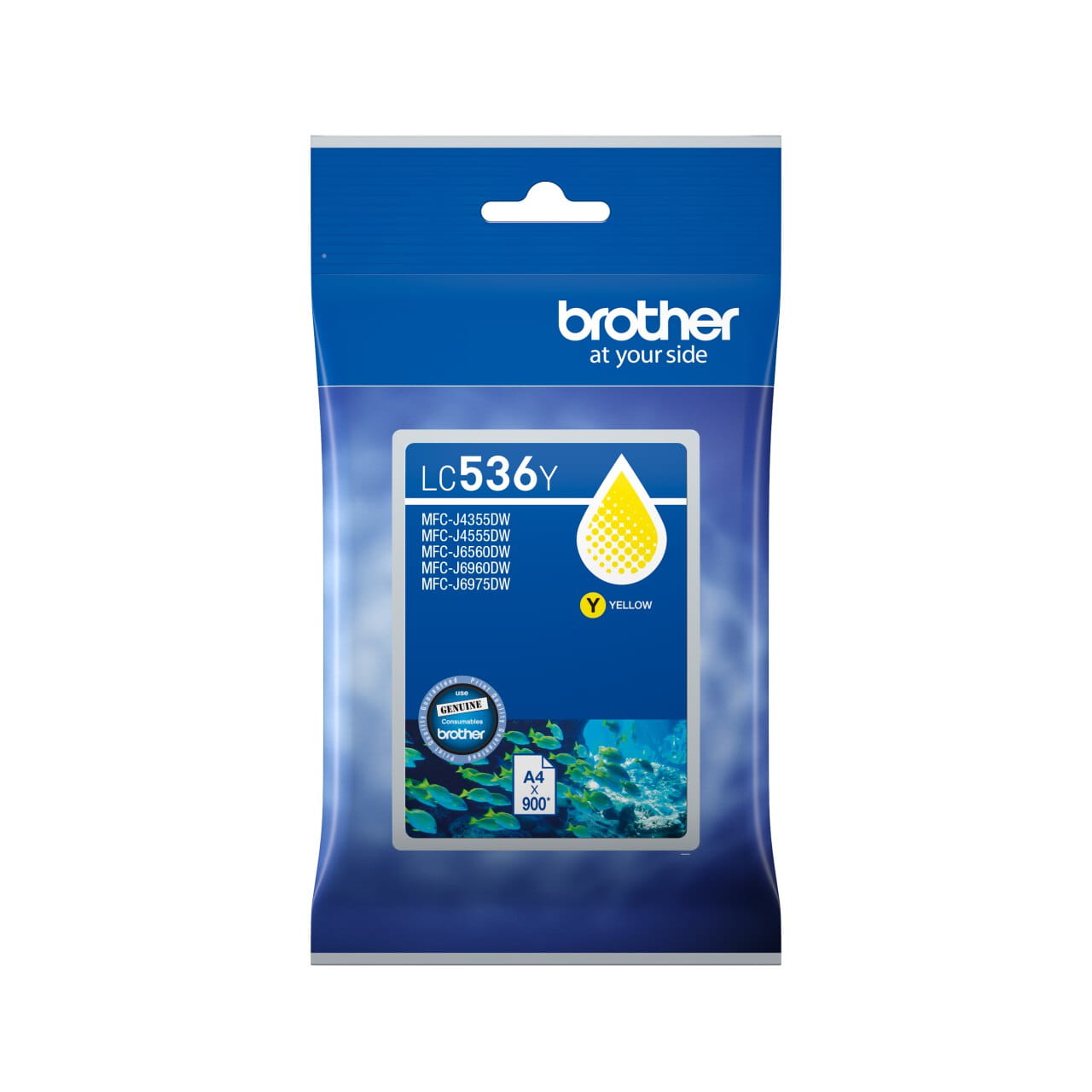 Brother LC536Y Genuine Ink Cartridge 1