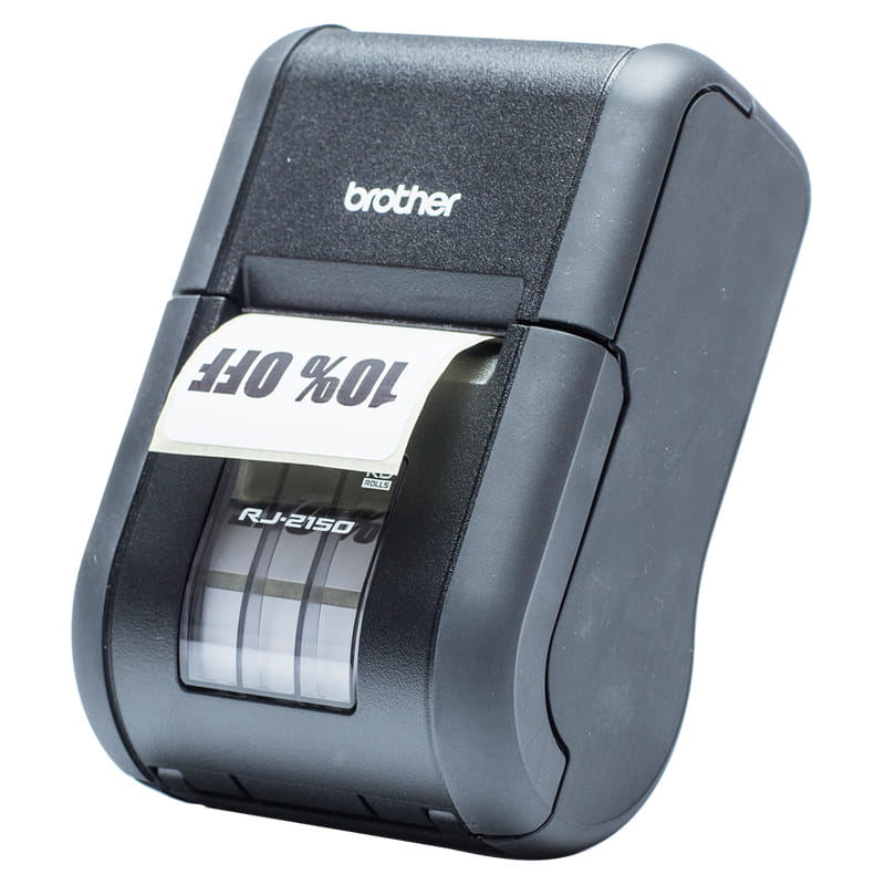 portable printer rj-2150 printing with output facing left