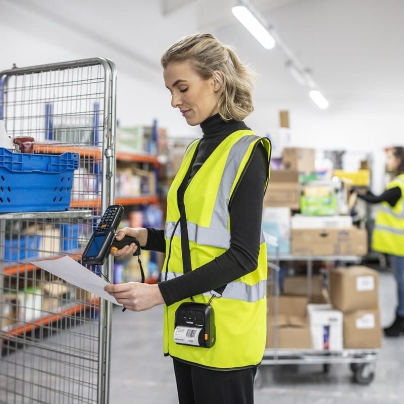 portable inventory label printer rj-3035b