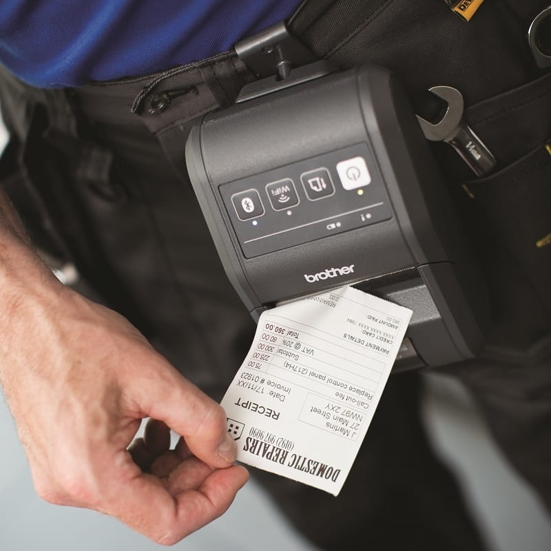 portable printer rj-3050 printing receipt tradesman