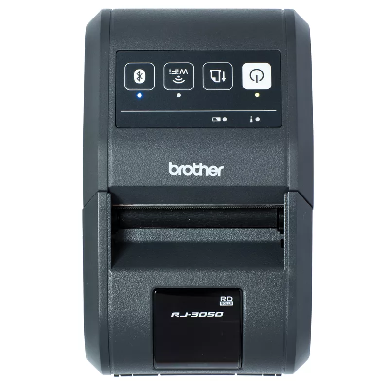 portable printer brother rj-3050 facing forward