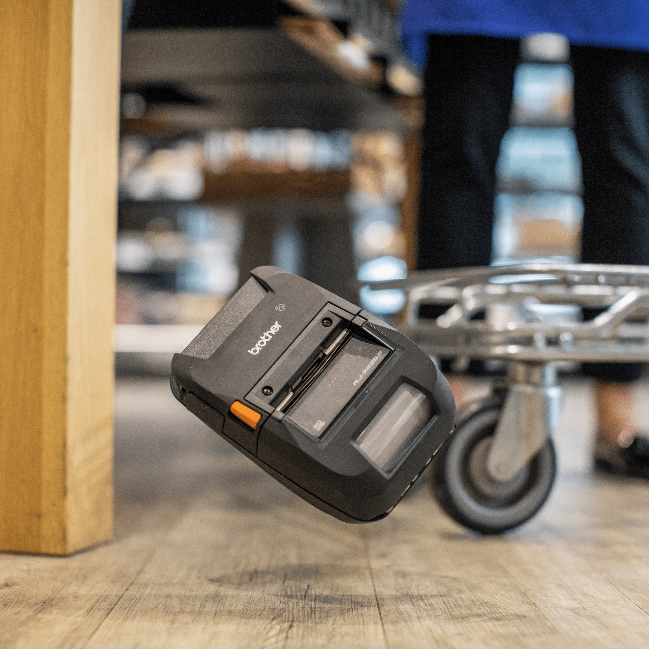 portable printer brother rj-3230b falling to the floor