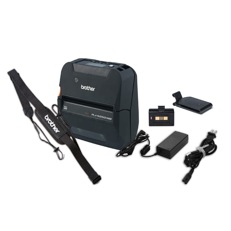 Portable Print RJ-4250wb bundle pack contents