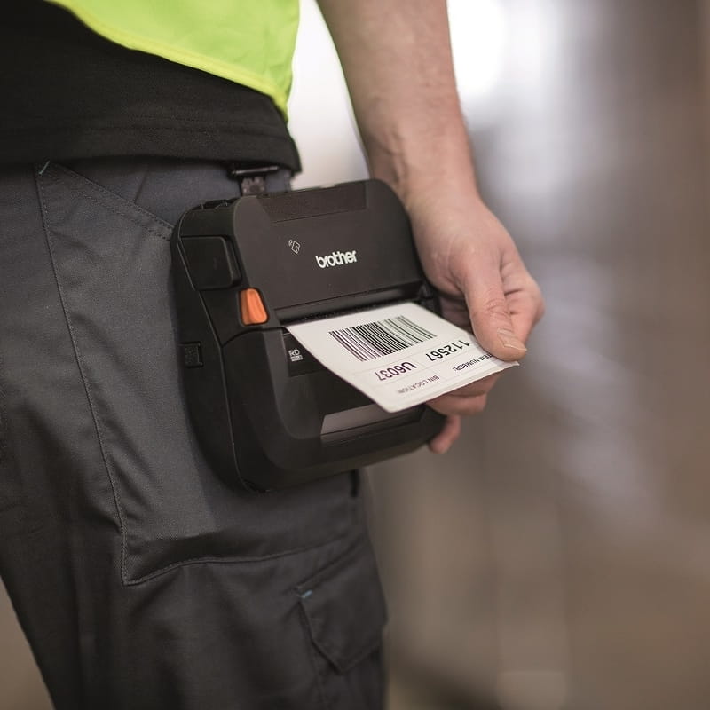 portable printer rj-4 series printing barcode