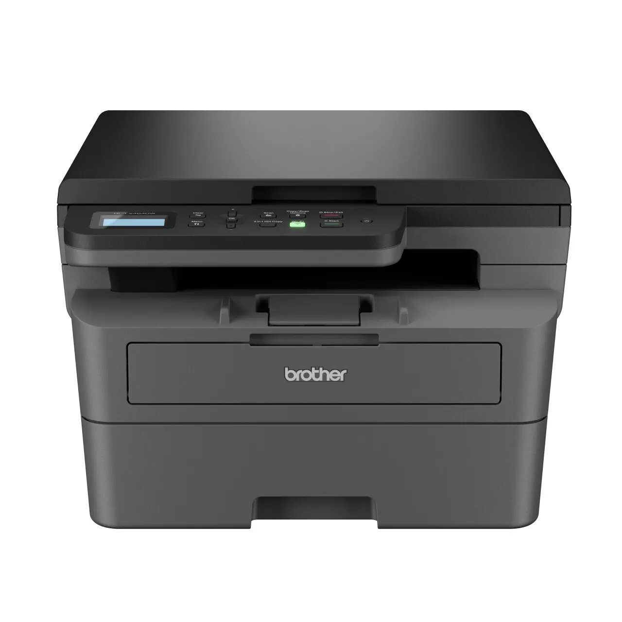 hl-l2464dw mono laser printer facing forward