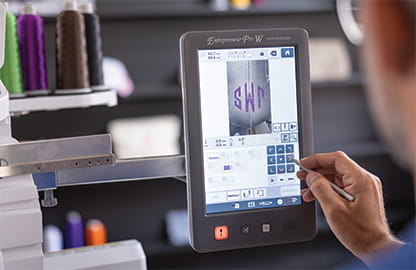 Image of the Brother PR1060W 10.1" Touch LED Screen