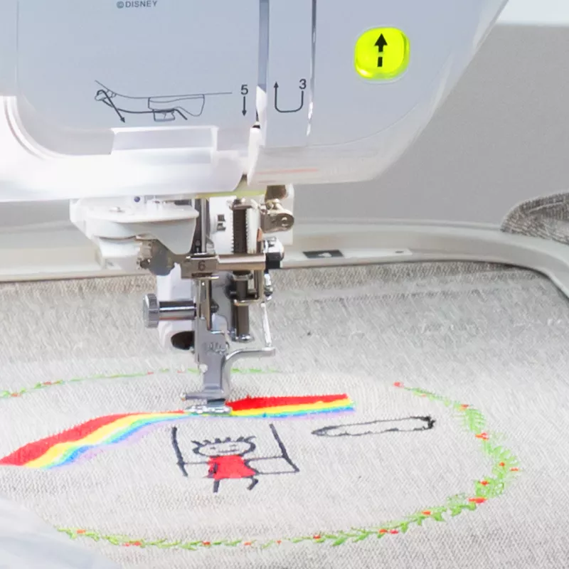 stellaire embroidery machine with design pattern
