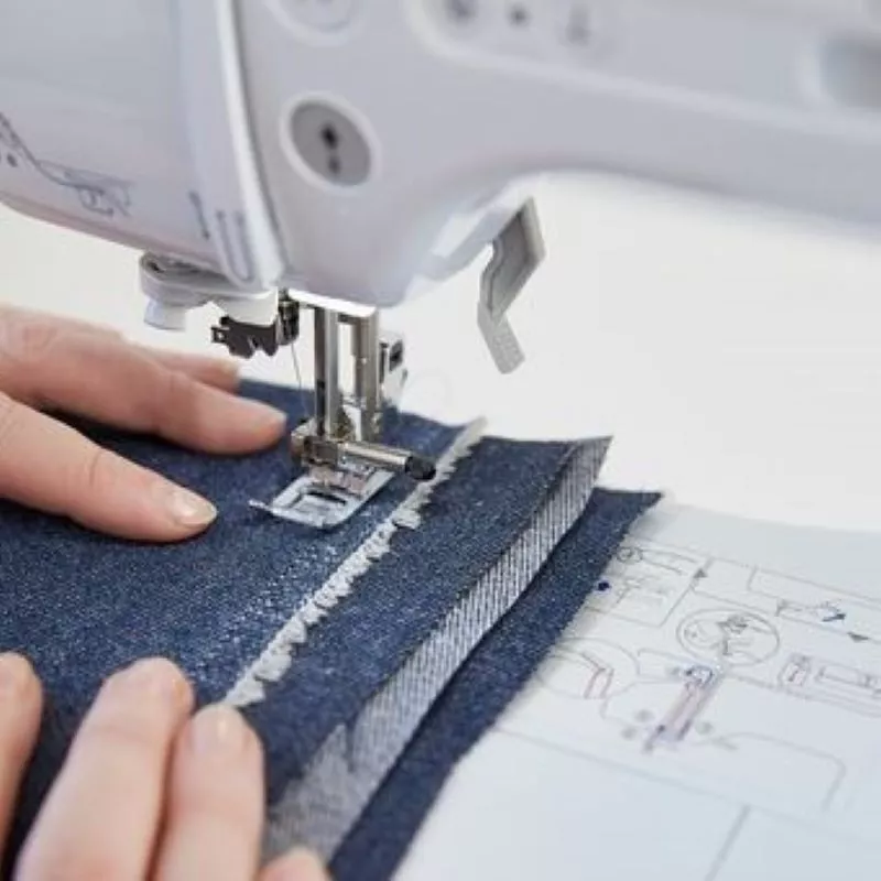 brother ty600c sewing on denim