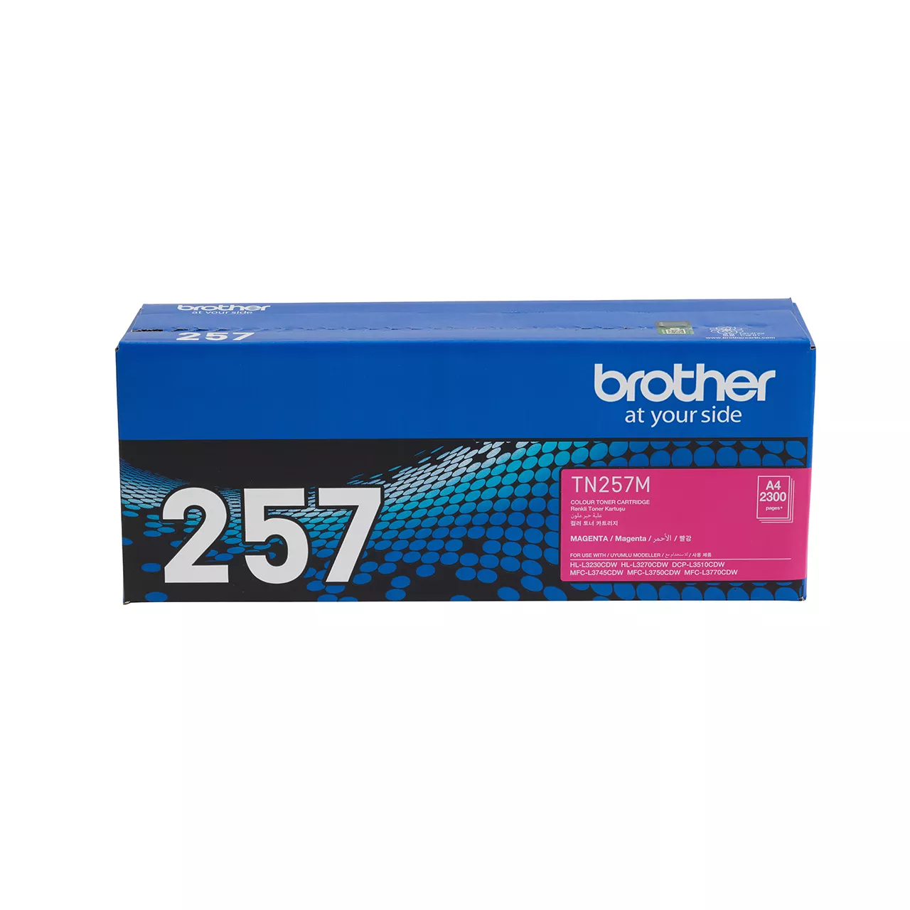 magenta high yield toner cartridge tn257 carton