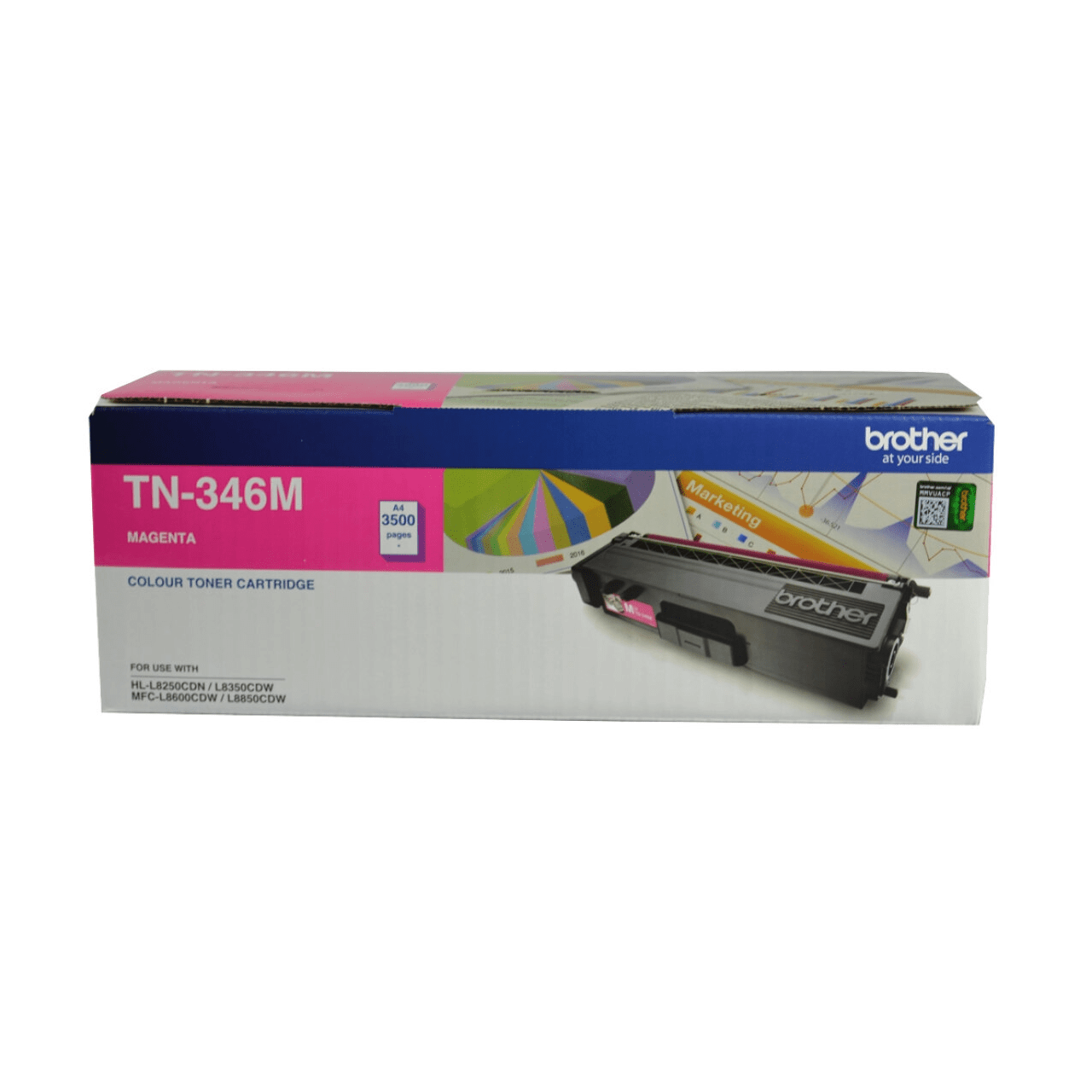 Brother TN346M Genuine Toner Cartridge 1