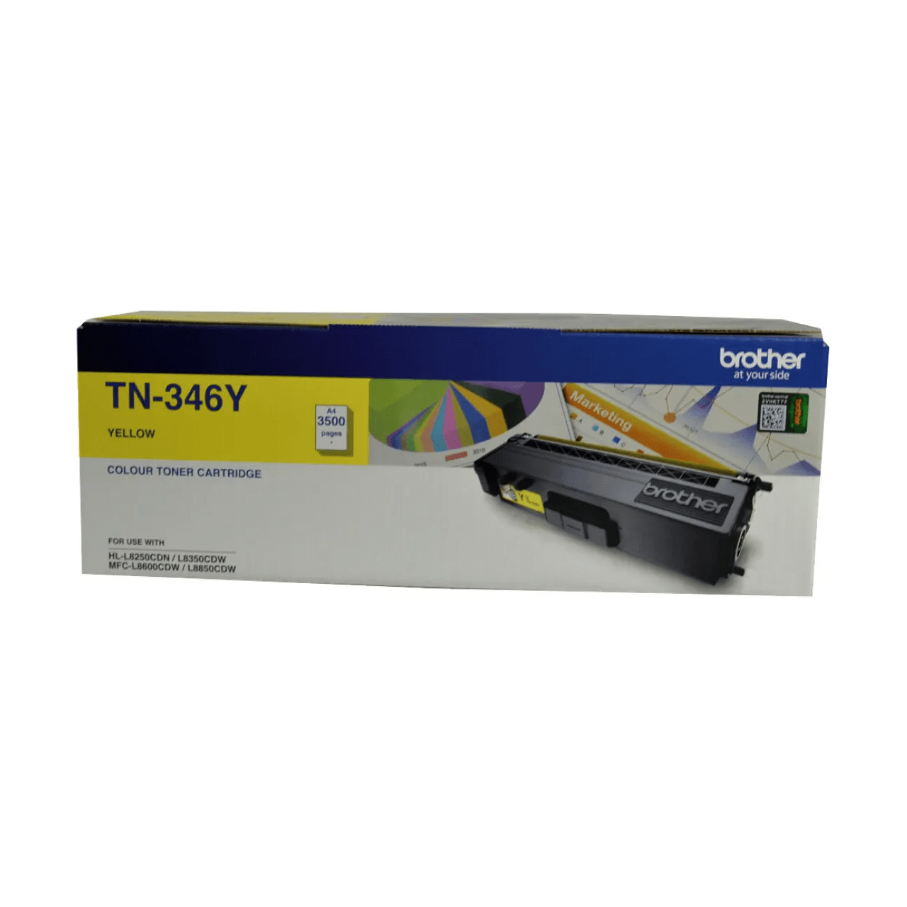 Brother TN346Y Genuine Toner Cartridge 2