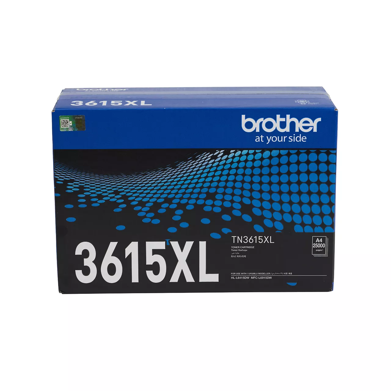 black max yield toner cartridge tn3615xl carton.