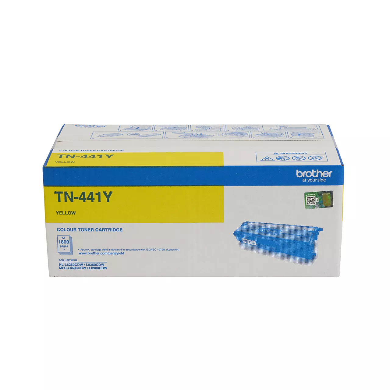 yellow standard yield toner cartridge tn441 carton.