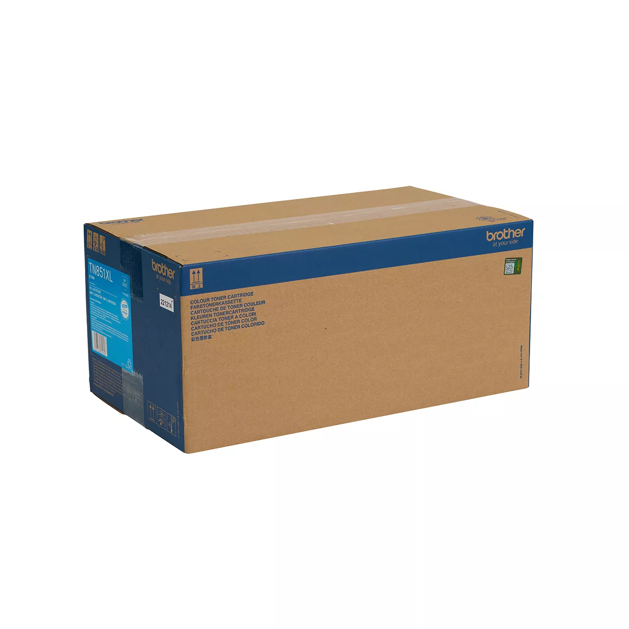 cyan high yield toner cartridge tn851xlc carton side