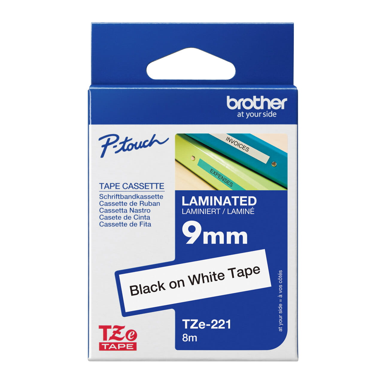 Brother TZe-221 Genuine Label Printer (Label Maker) Tape 1