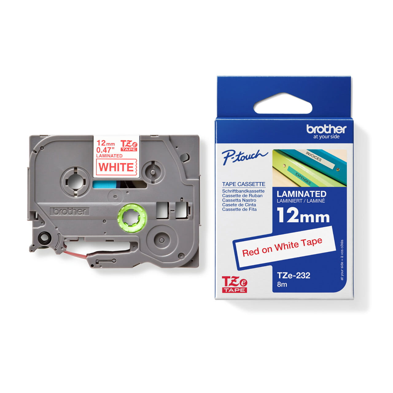 Brother Tze-232 Genuine Label Printer (Label Maker) Tape 2