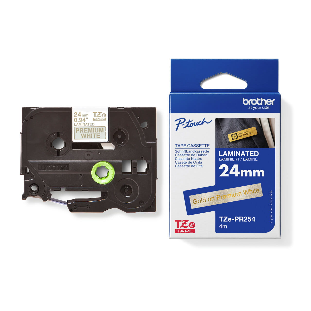 Brother Tze-PR254 Genuine Label Printer (Label Maker) Tape 2