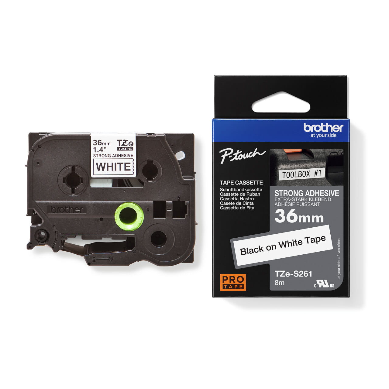 Brother Tze-S261 Genuine Label Printer (Label Maker) Tape 2